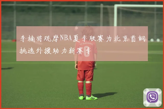 李楠将观摩NBA夏季联赛为北京首钢挑选外援助力新赛季